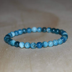 6mm Blue Apatite Bracelet