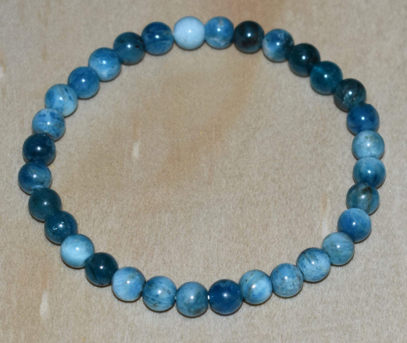 6mm Blue Apatite Bracelet