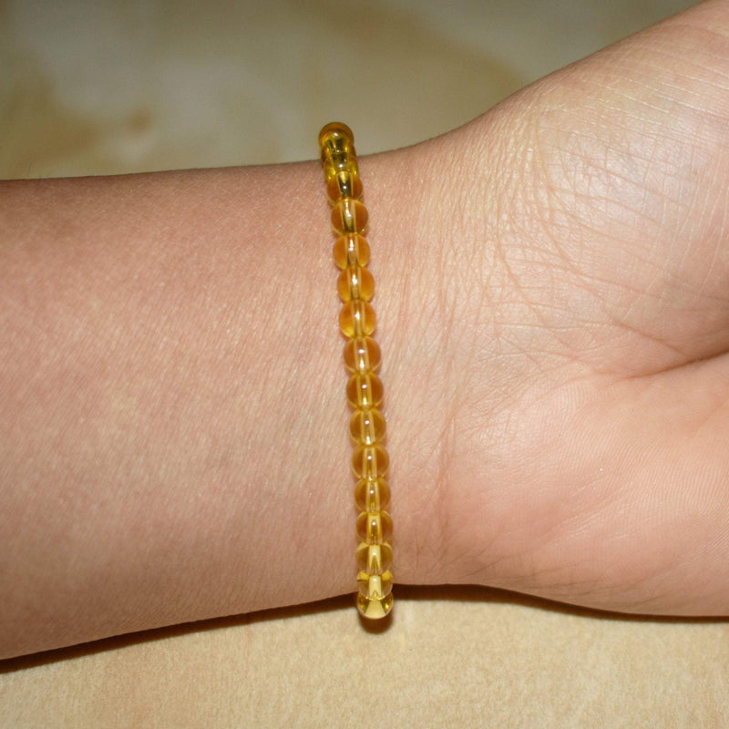 4mm Citrine Bracelet - GemCity.Co