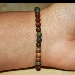 4mm Picasso Jasper Bracelet - GemCity.Co