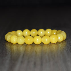 10mm Yellow Jade Bracelet - GemCity.Co