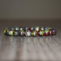 8mm Dragon Bloodstone Bracelet - GemCity.Co