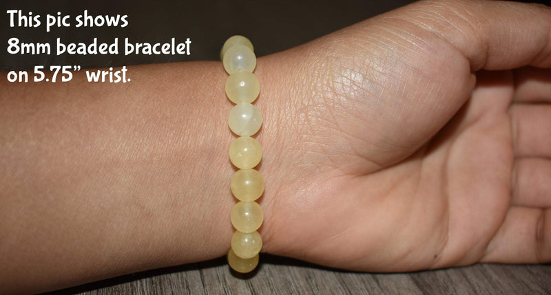 8mm Yellow Jasper Bracelet - GemCity.Co