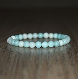 6mm Light Blue Amazonite Bracelet