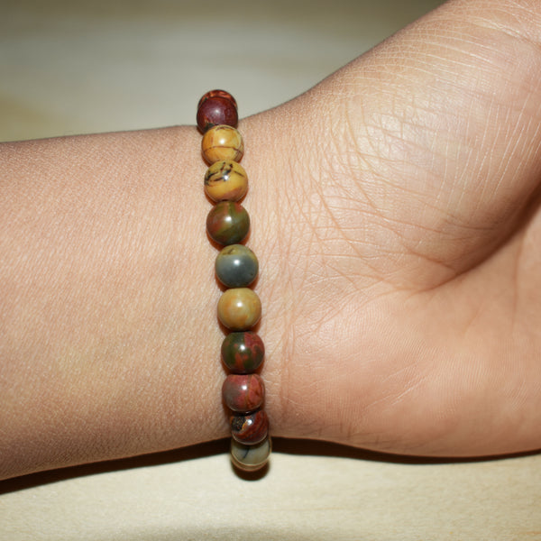 8mm Picasso Jasper Bracelet