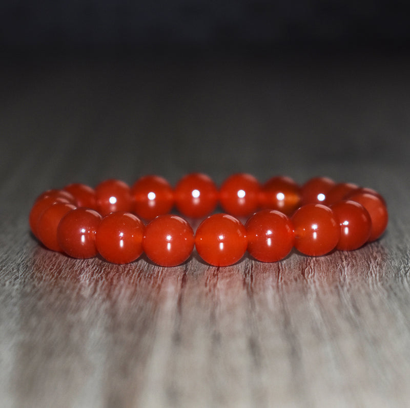 10mm Red Carnelian Bracelet