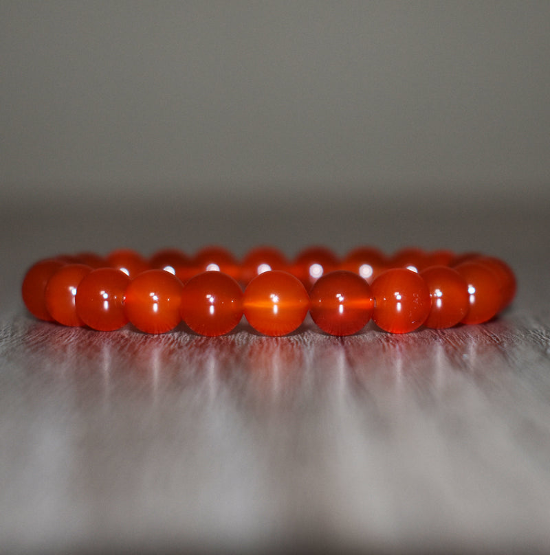 8mm Carnelian Bracelet