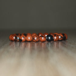 8mm Mahogany Obsidian Bracelet