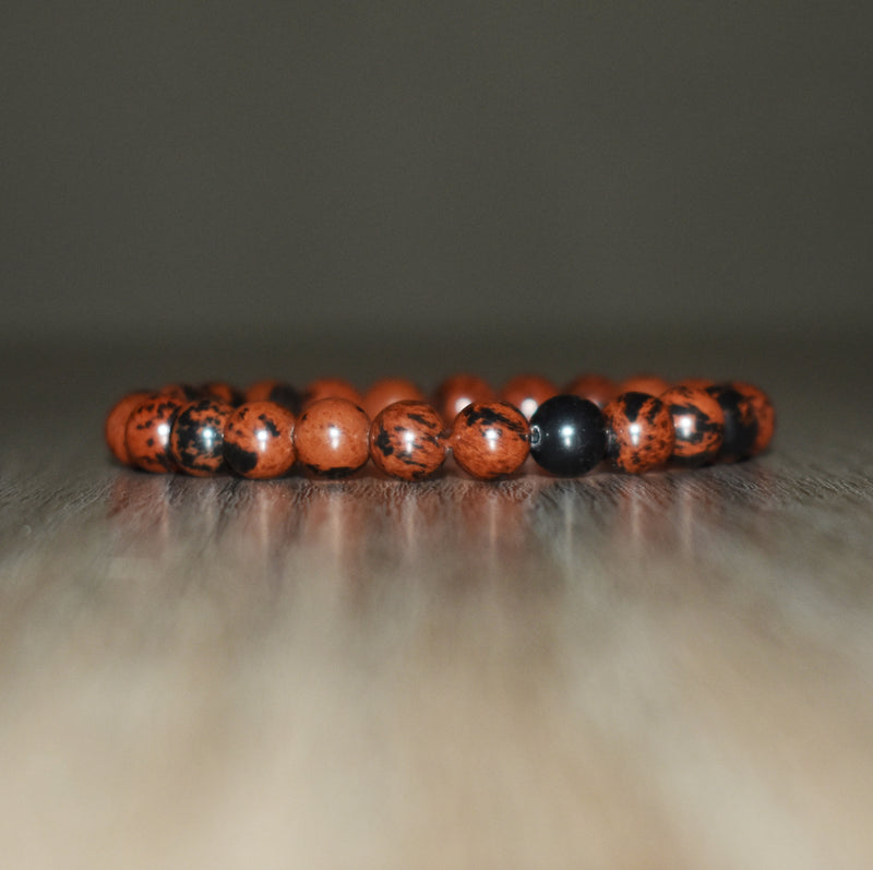 8mm Mahogany Obsidian Bracelet