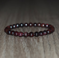 6mm Garnet Bracelet