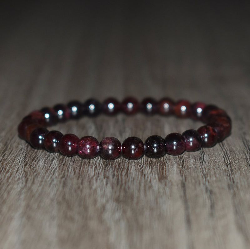 6mm Garnet Bracelet