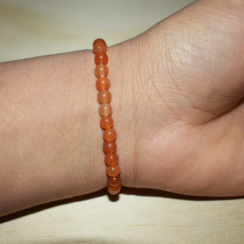 4mm Orange Aventurine Bracelet