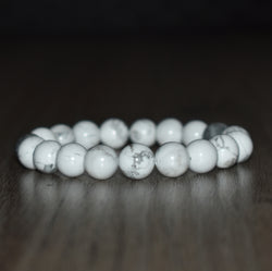 10mm White Howlite Bracelet