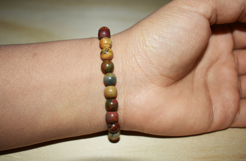 6mm Picasso Jasper Bracelet