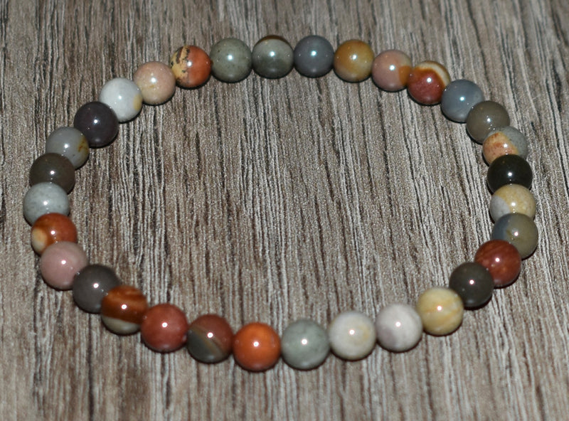 6mm Ocean Jasper Bracelet