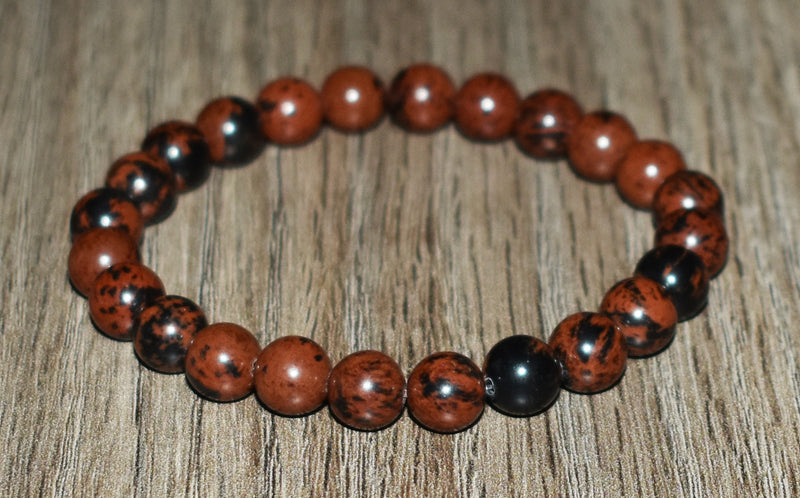 8mm Mahogany Obsidian Bracelet