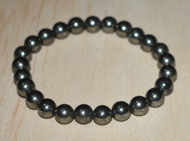 8mm Pyrite Bracelet