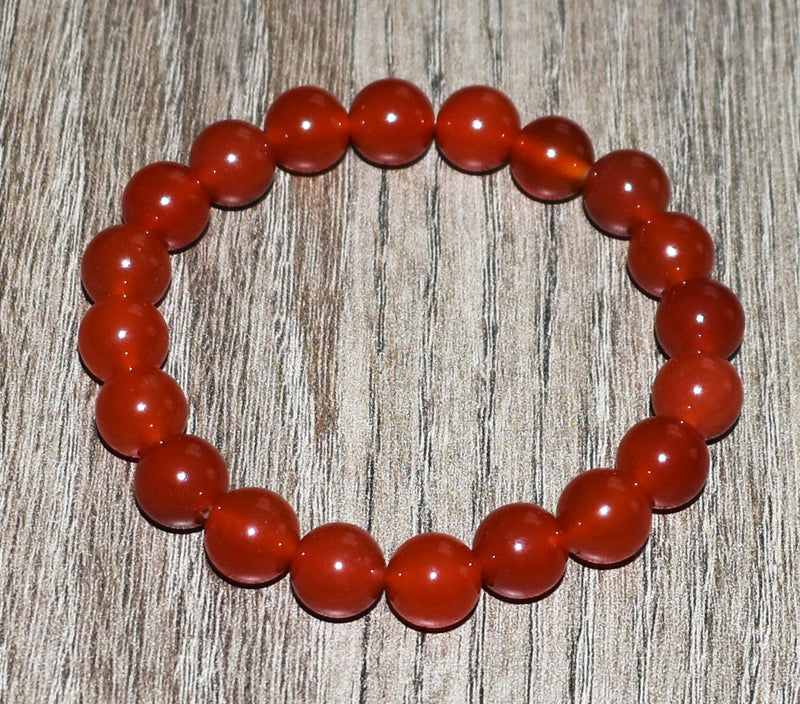 10mm Red Carnelian Bracelet