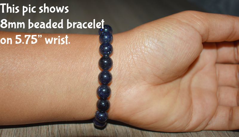 8mm Blue Sandstone Bracelet