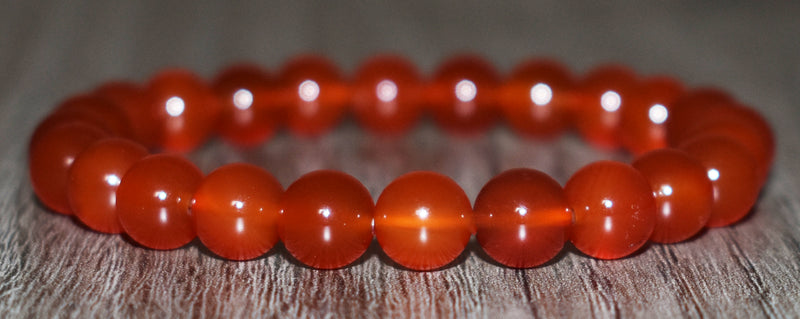 8mm Carnelian Bracelet