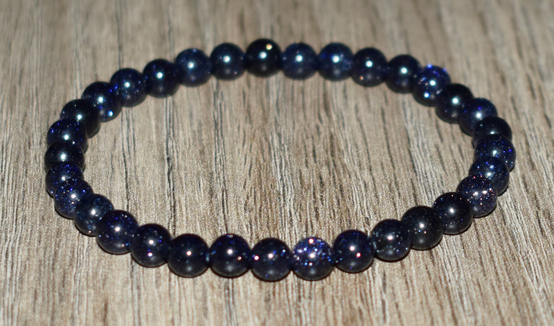 6mm Blue Sandstone Bracelet