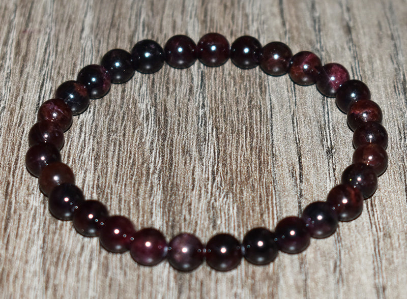 6mm Garnet Bracelet