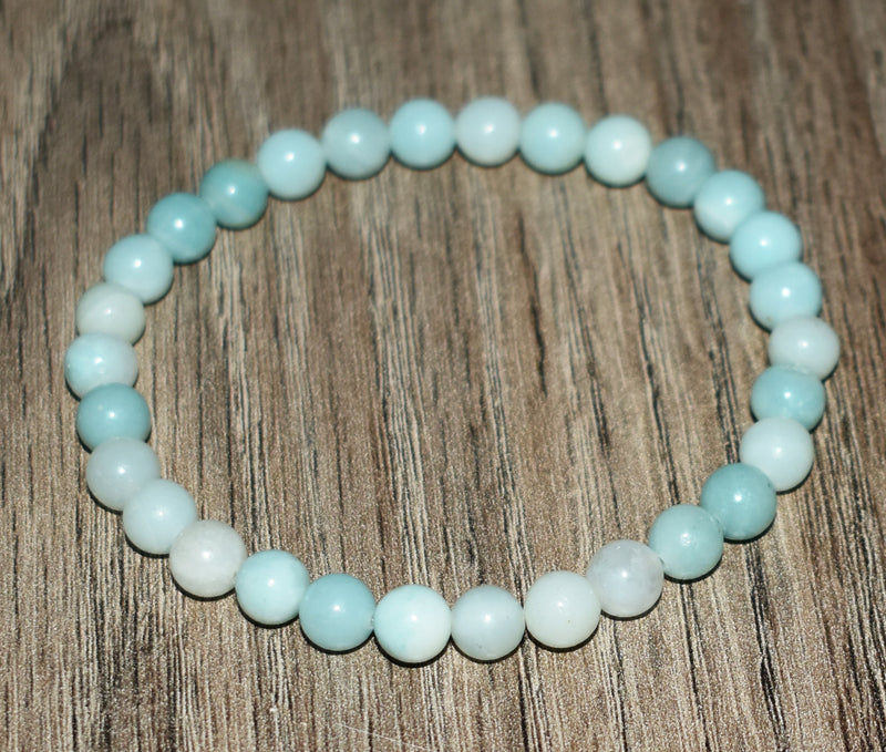 6mm Light Blue Amazonite Bracelet