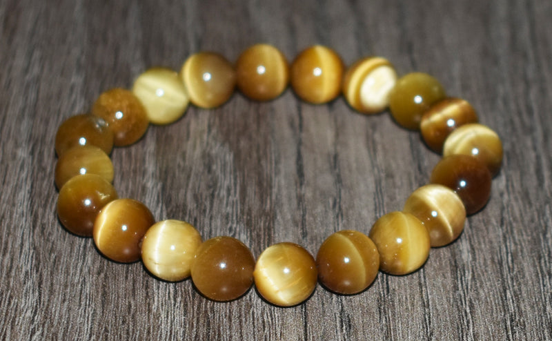 10mm Honey Tiger Eye Bracelet