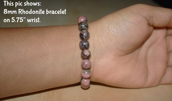 6mm Rhodonite Bracelet