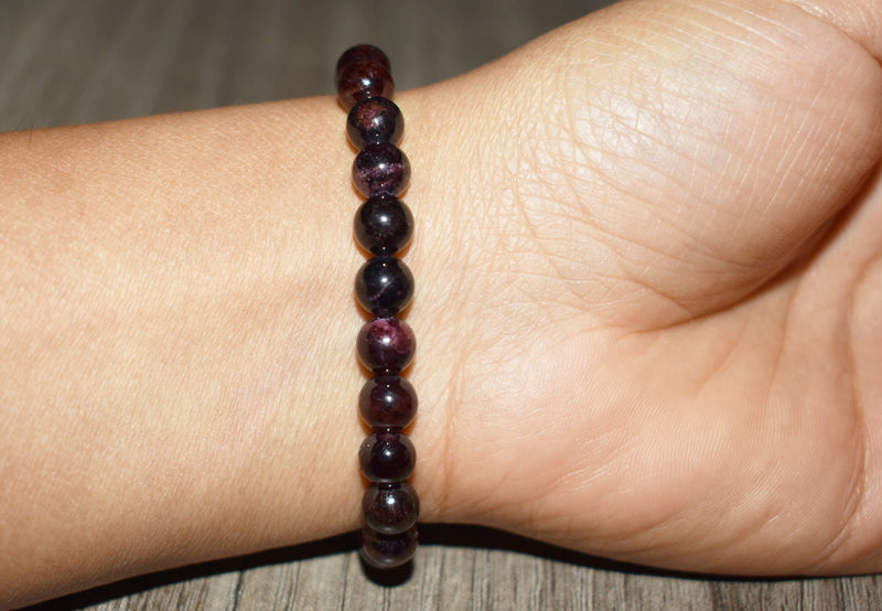 6mm Garnet Bracelet