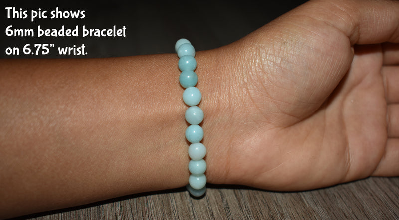 6mm Light Blue Amazonite Bracelet